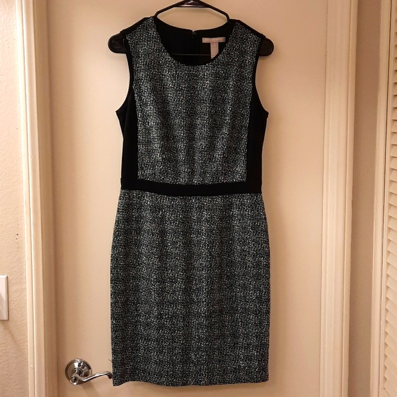 Banana Republic Silver Sparkle Tweed Dress - Picture 3 of 10